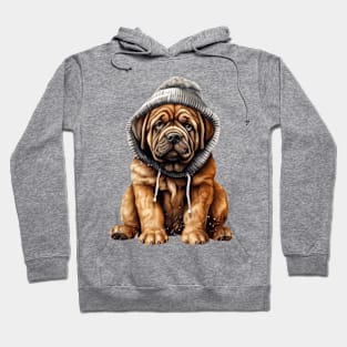 Winter Mastiff Dog Hoodie